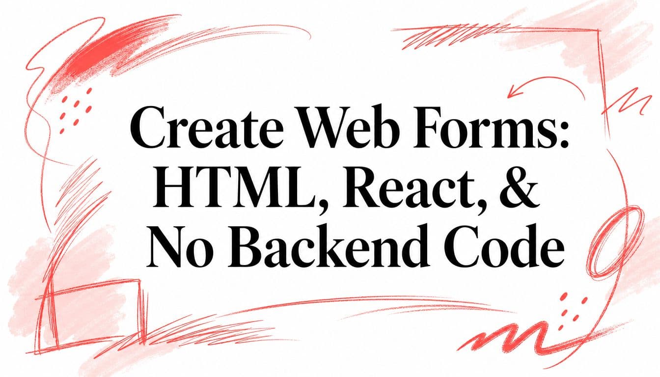 Create Web Forms: HTML, React, & No Backend Code