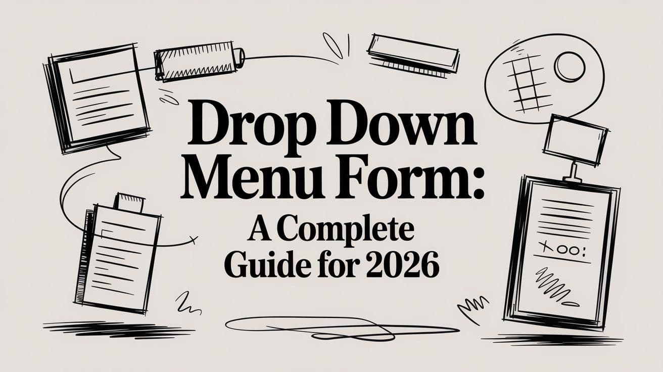 Drop Down Menu Form: A Complete Guide for 2026