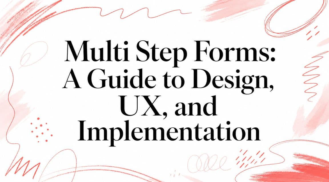 Multi Step Forms: A Guide to Design, UX, and Implementation