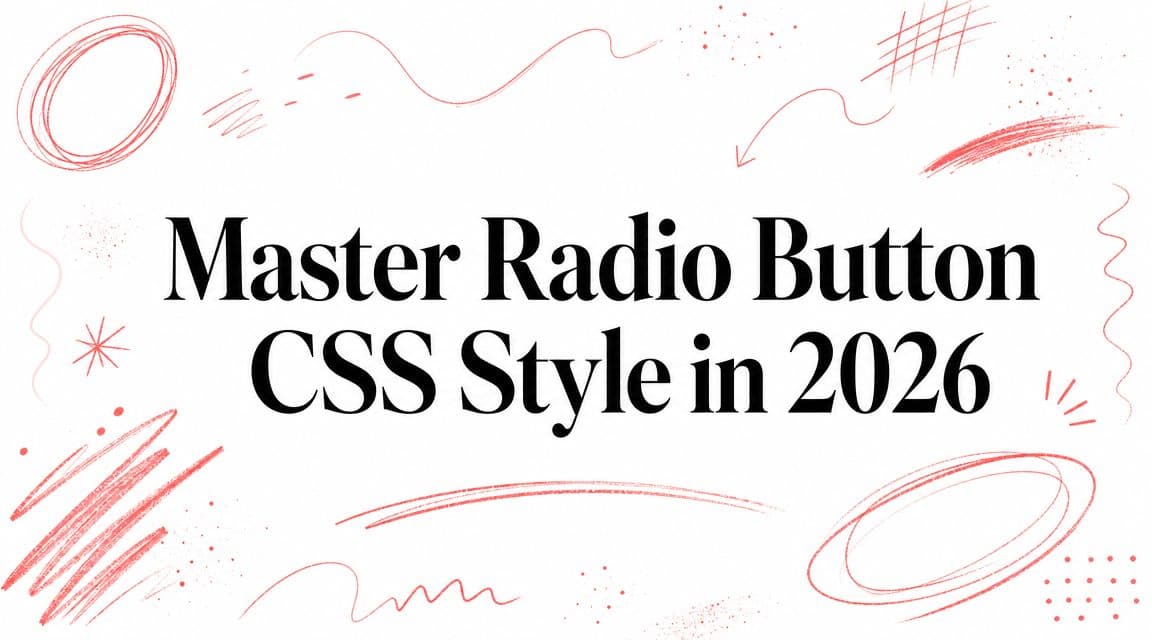 Master Radio Button CSS Style in 2026