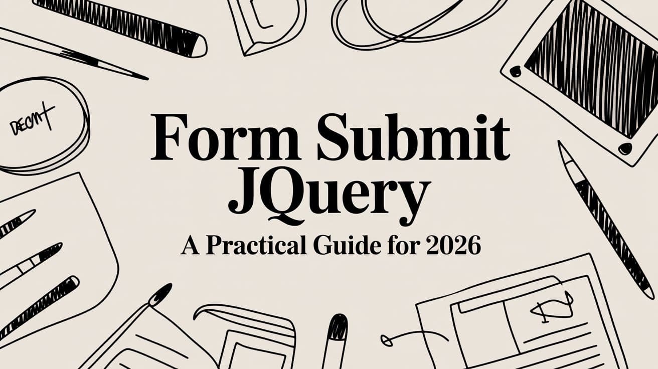 Form Submit jQuery: A Practical Guide for 2026