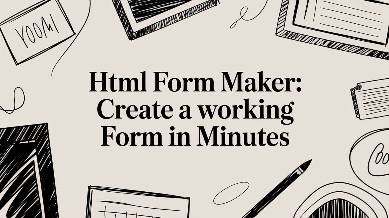 HTML Form Maker: Create a Working Form in Minutes