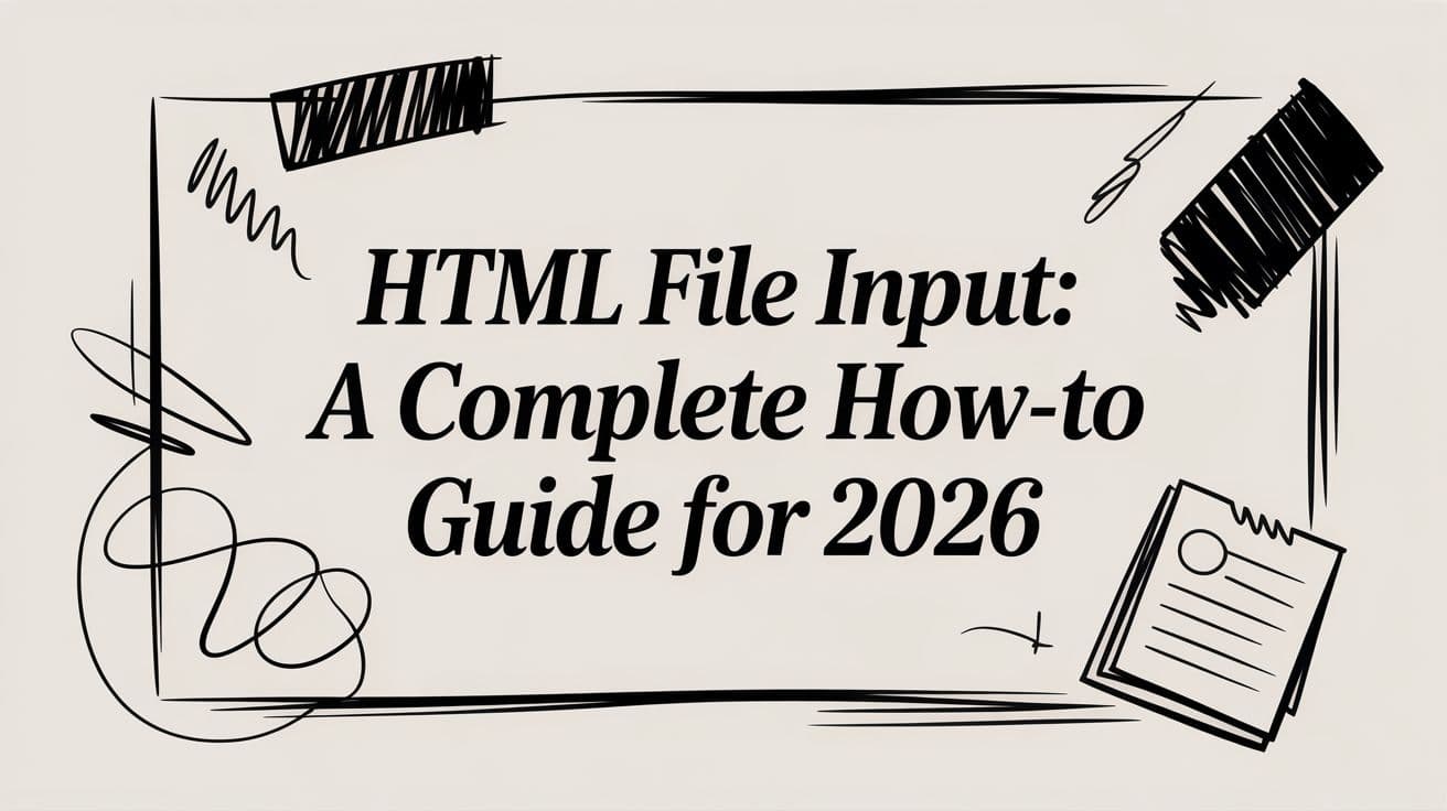 HTML File Input: A Complete How-To Guide for 2026