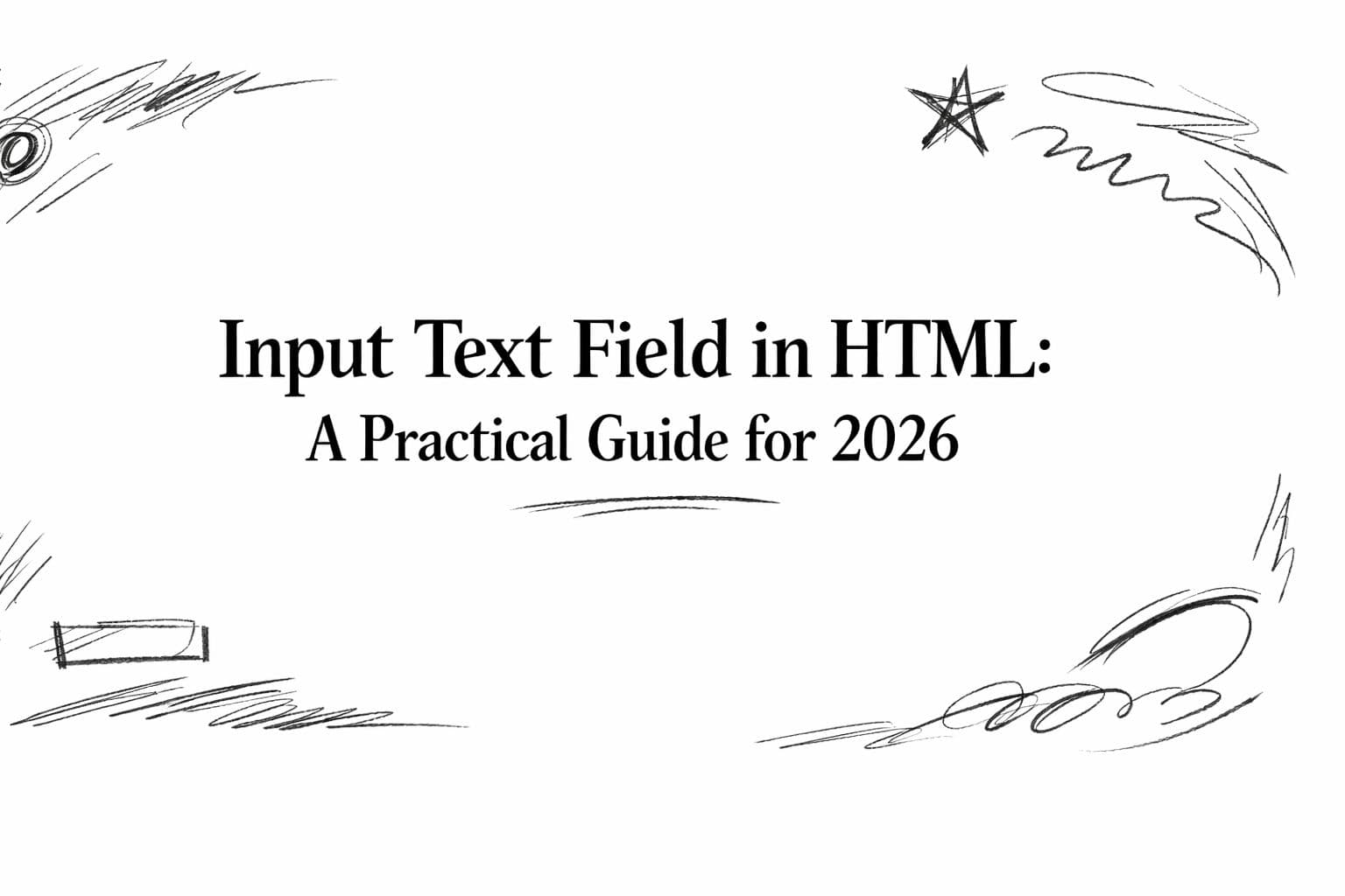 Input Text Field in HTML: A Practical Guide for 2026